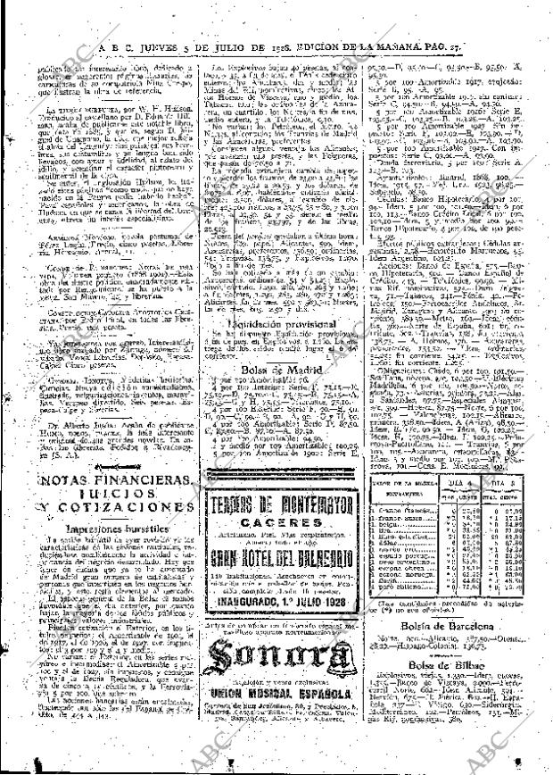 ABC MADRID 05-07-1928 página 27