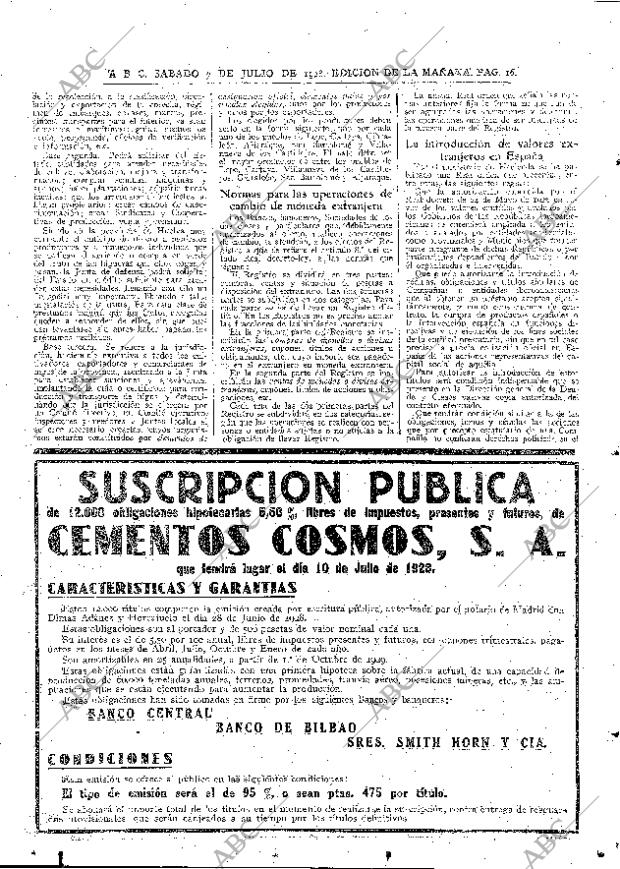 ABC MADRID 07-07-1928 página 16