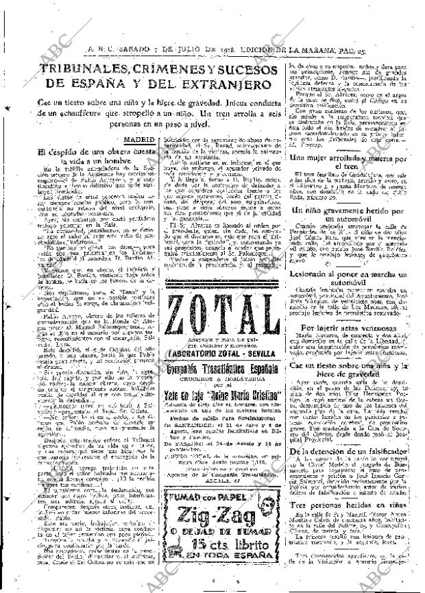 ABC MADRID 07-07-1928 página 25