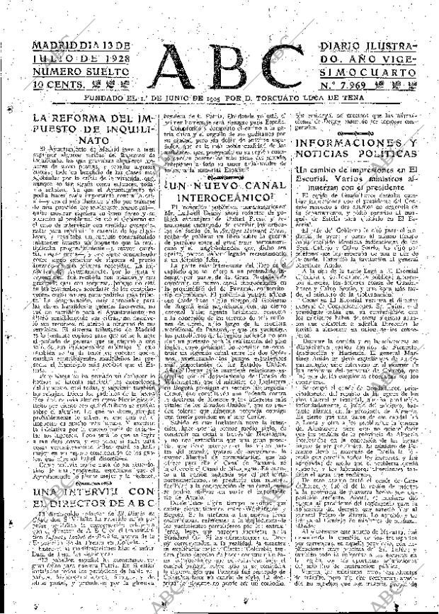 ABC MADRID 13-07-1928 página 15