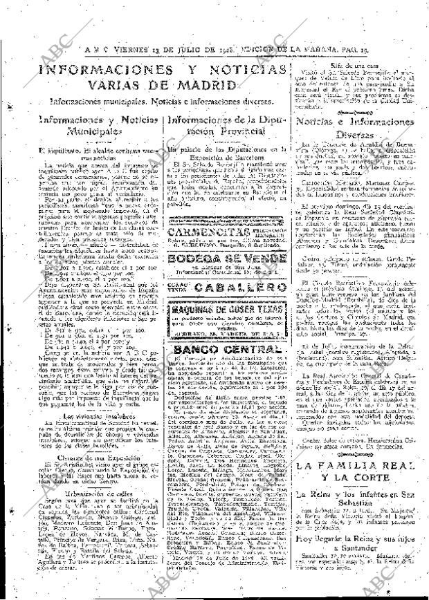 ABC MADRID 13-07-1928 página 19