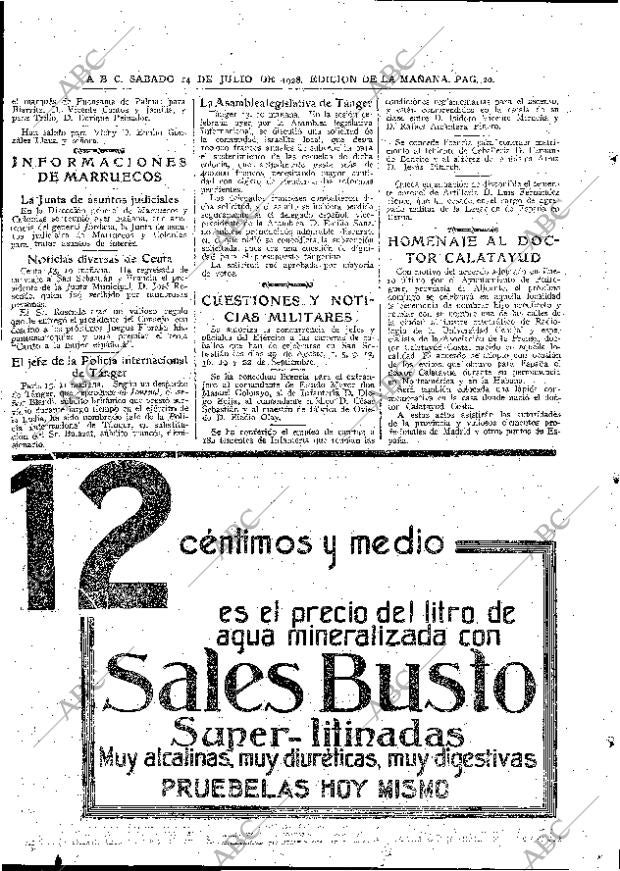 ABC MADRID 14-07-1928 página 20