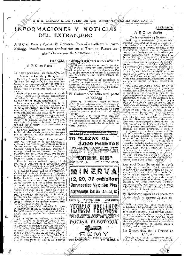 ABC MADRID 14-07-1928 página 31