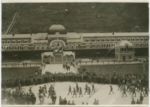 Inauguración estación internacional de Canfranc, a la que asistieron el...