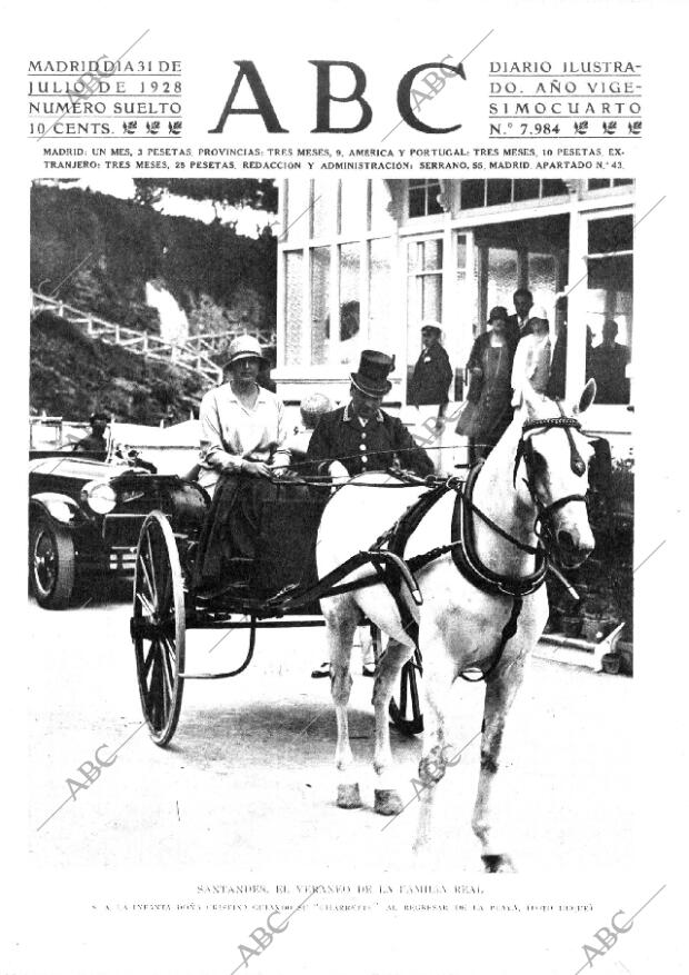 ABC MADRID 31-07-1928 página 1