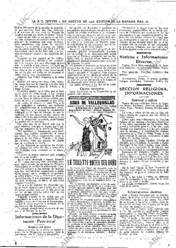 ABC MADRID 02-08-1928 página 20