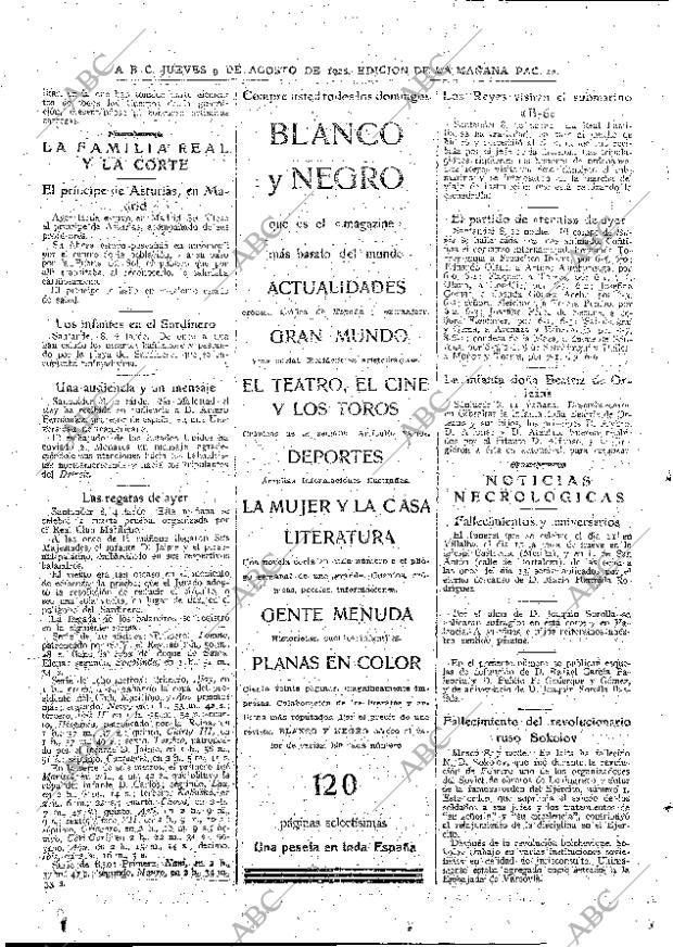ABC MADRID 09-08-1928 página 22