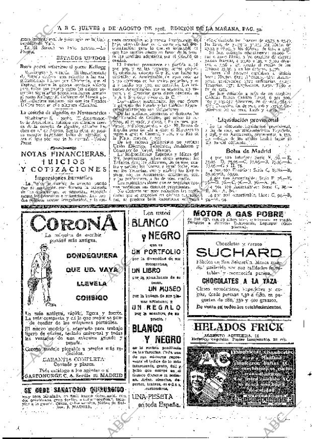 ABC MADRID 09-08-1928 página 32