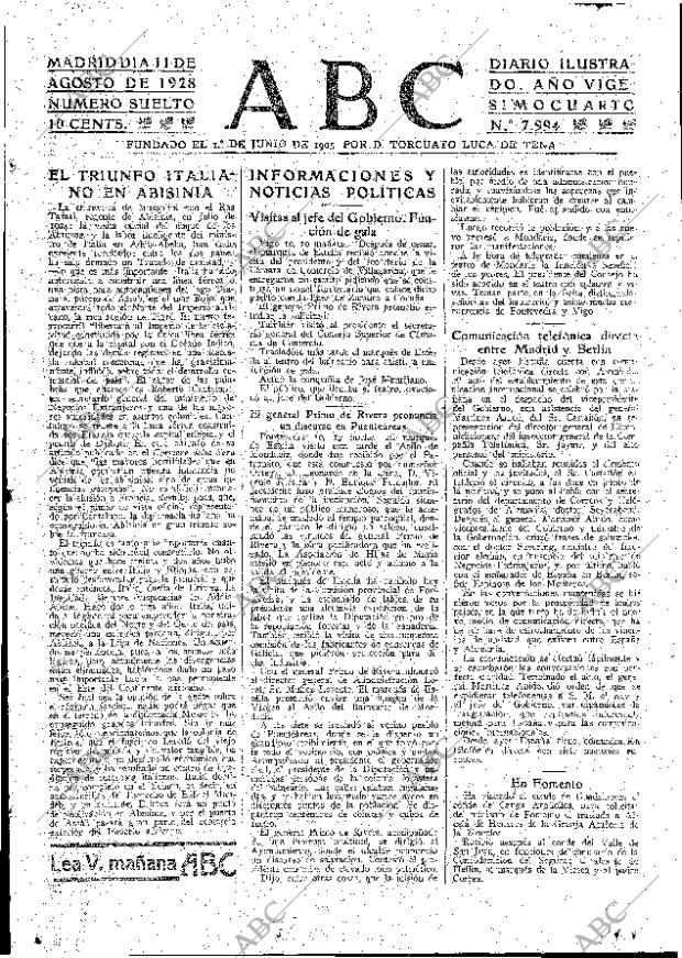 ABC MADRID 11-08-1928 página 15