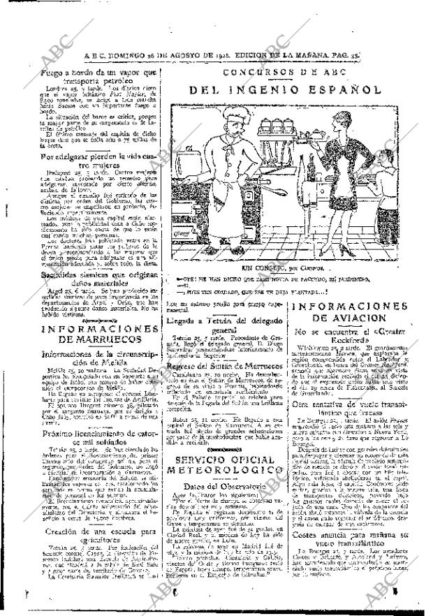 ABC MADRID 26-08-1928 página 33