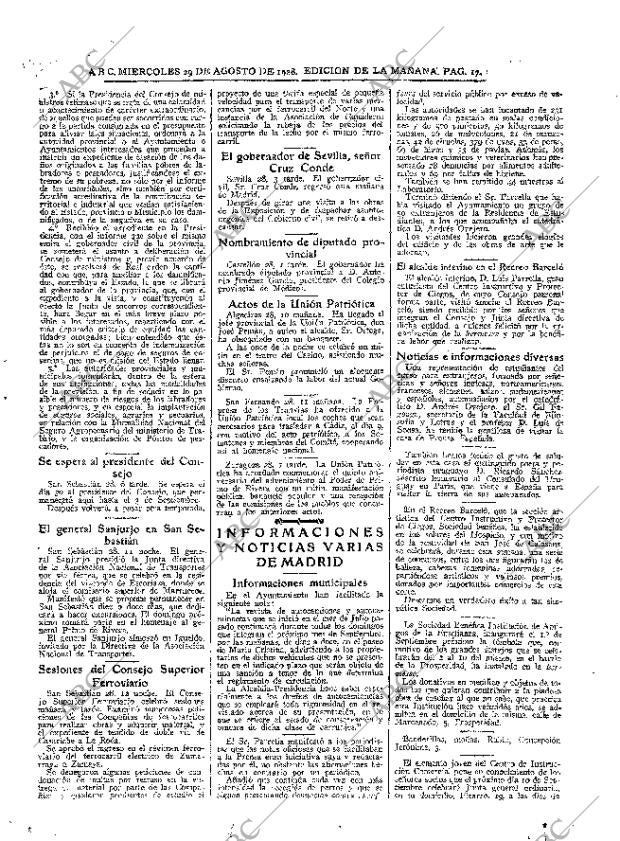 ABC MADRID 29-08-1928 página 17