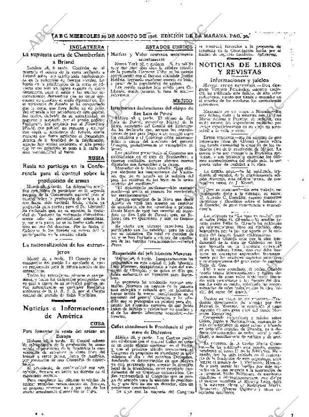 ABC MADRID 29-08-1928 página 30