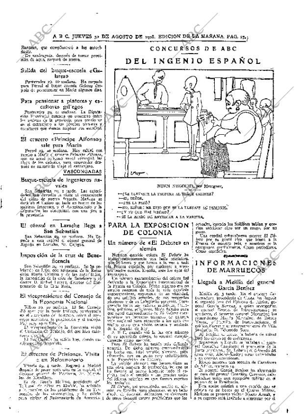 ABC MADRID 30-08-1928 página 27