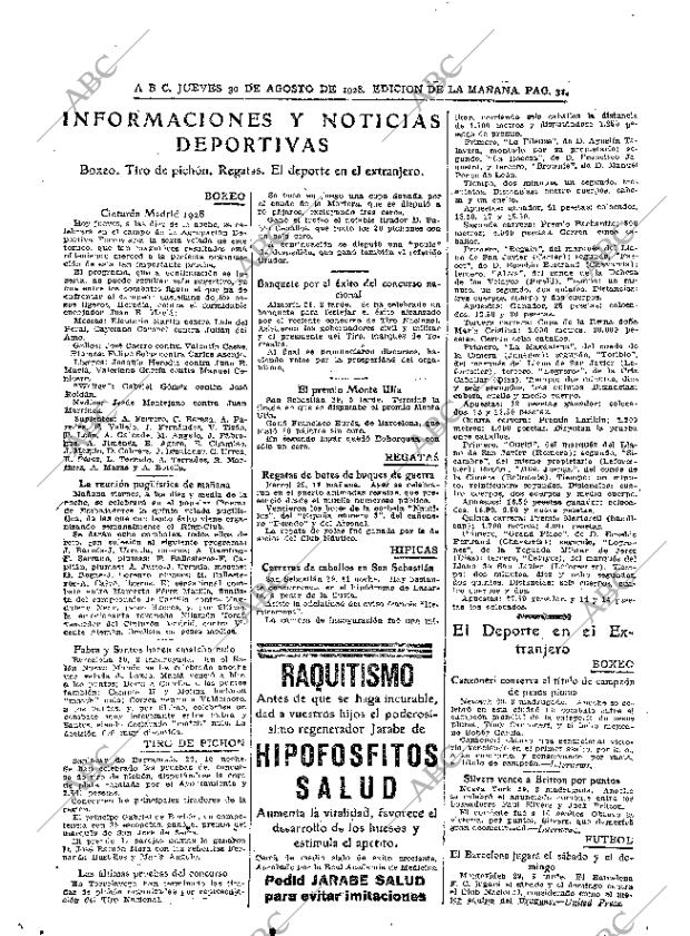 ABC MADRID 30-08-1928 página 31