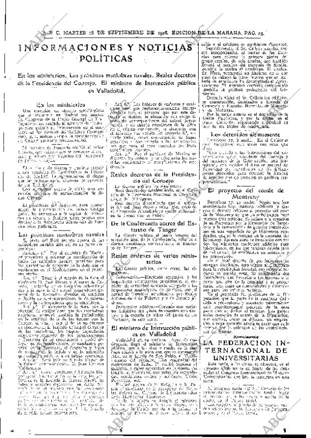 ABC MADRID 18-09-1928 página 25