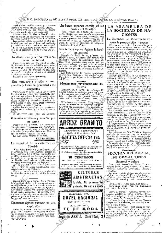 ABC MADRID 23-09-1928 página 33