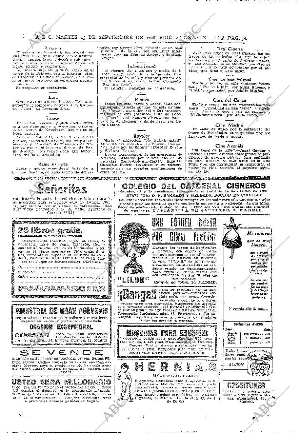 ABC MADRID 25-09-1928 página 38
