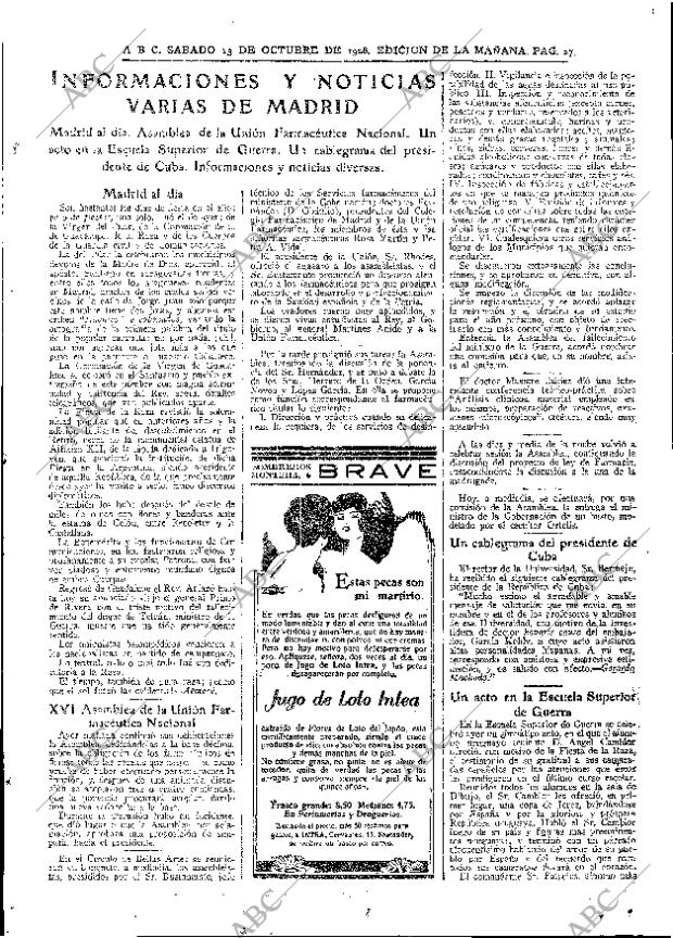 ABC MADRID 13-10-1928 página 27