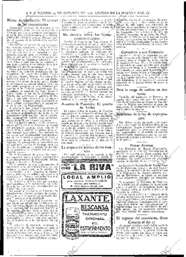 ABC MADRID 23-10-1928 página 19