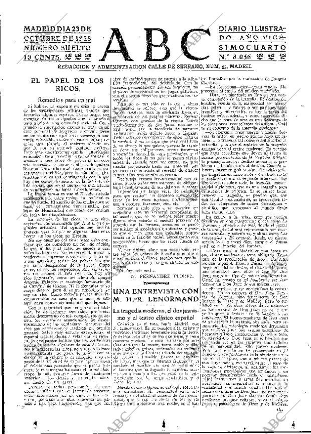 ABC MADRID 23-10-1928 página 3