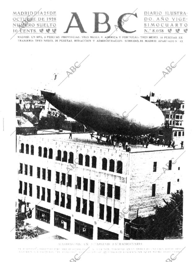 ABC MADRID 25-10-1928 página 1