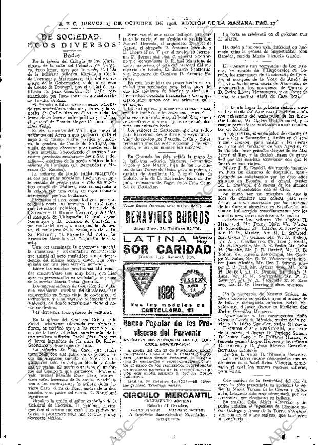 ABC MADRID 25-10-1928 página 17