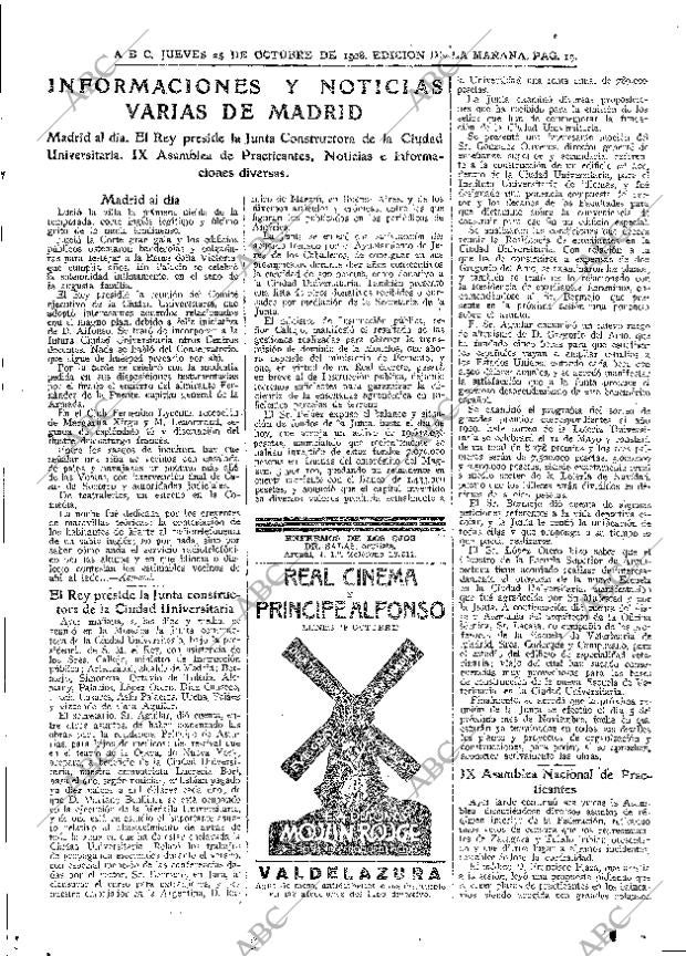 ABC MADRID 25-10-1928 página 19