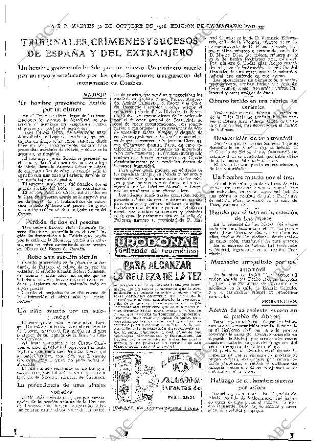 ABC MADRID 30-10-1928 página 33