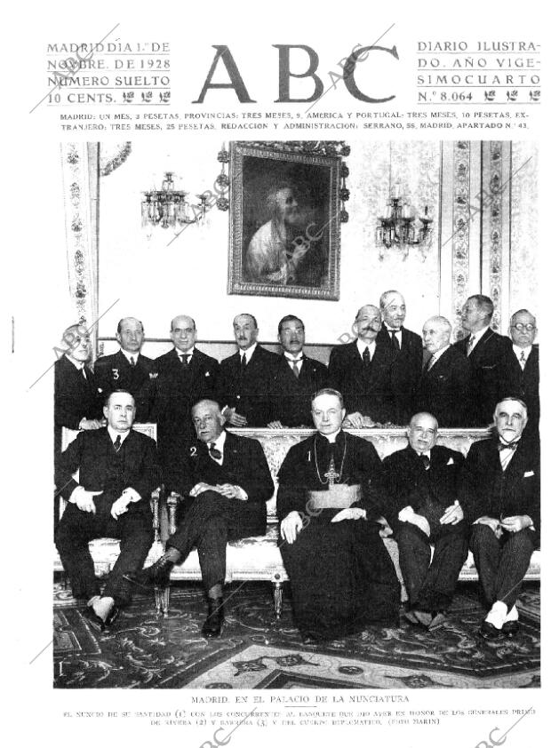 ABC MADRID 01-11-1928 página 1