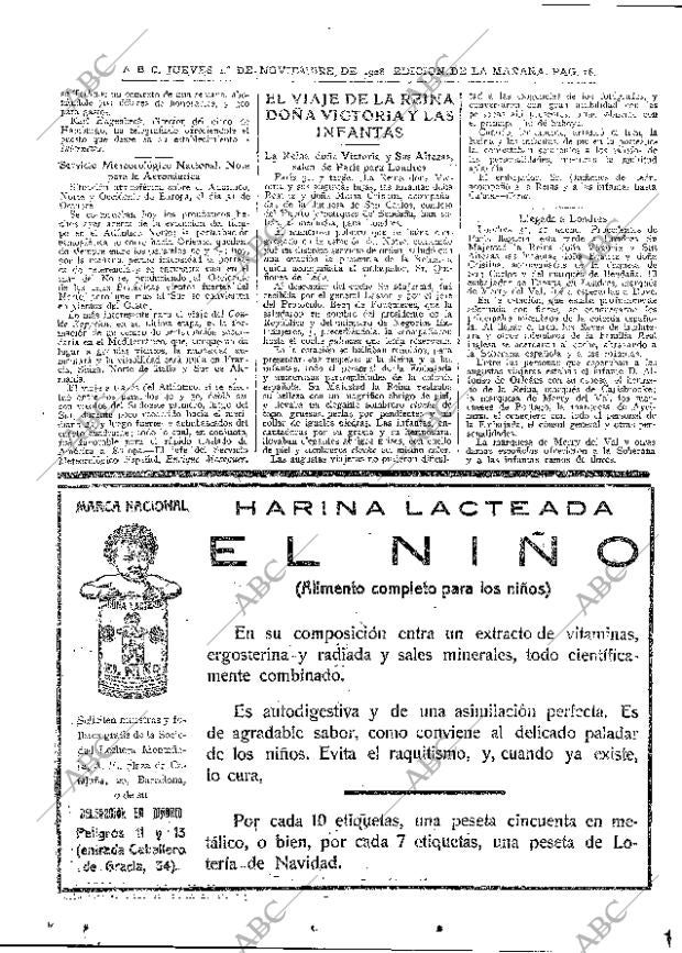 ABC MADRID 01-11-1928 página 16