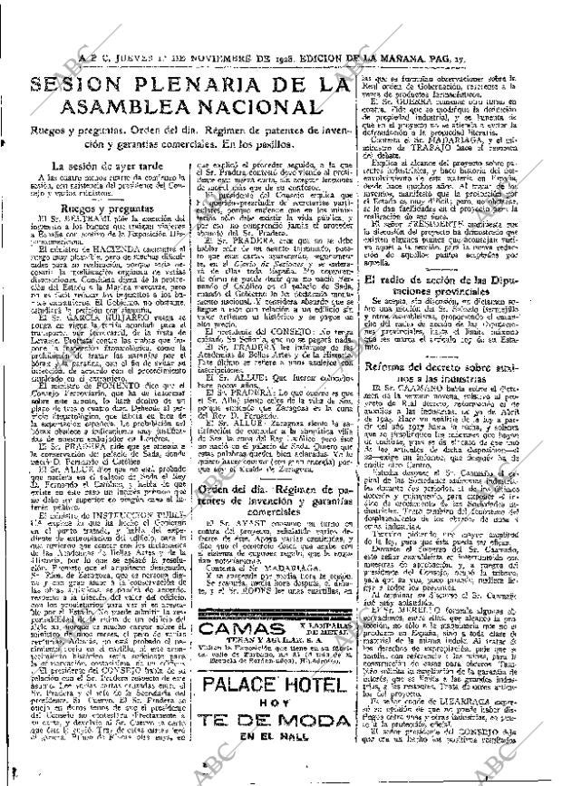 ABC MADRID 01-11-1928 página 17