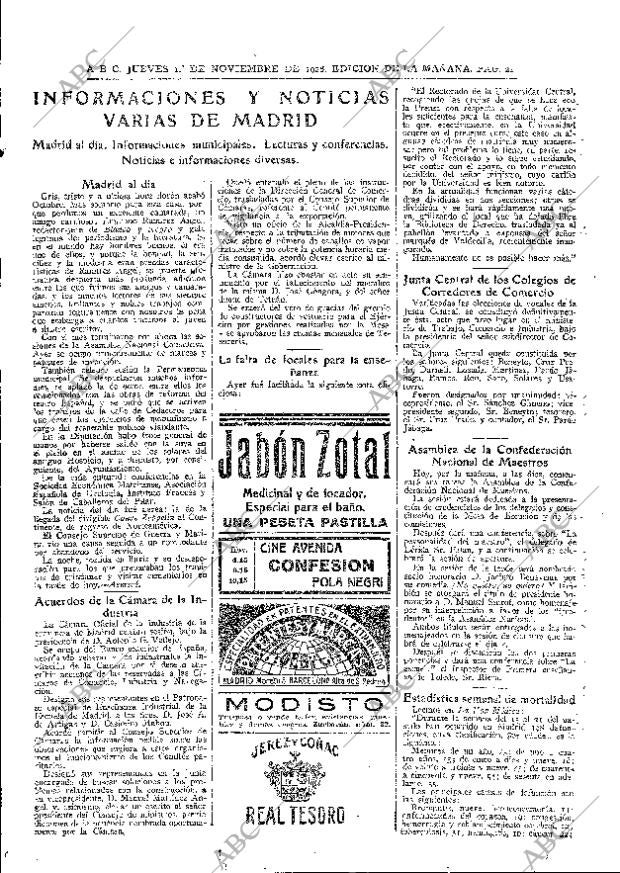 ABC MADRID 01-11-1928 página 21