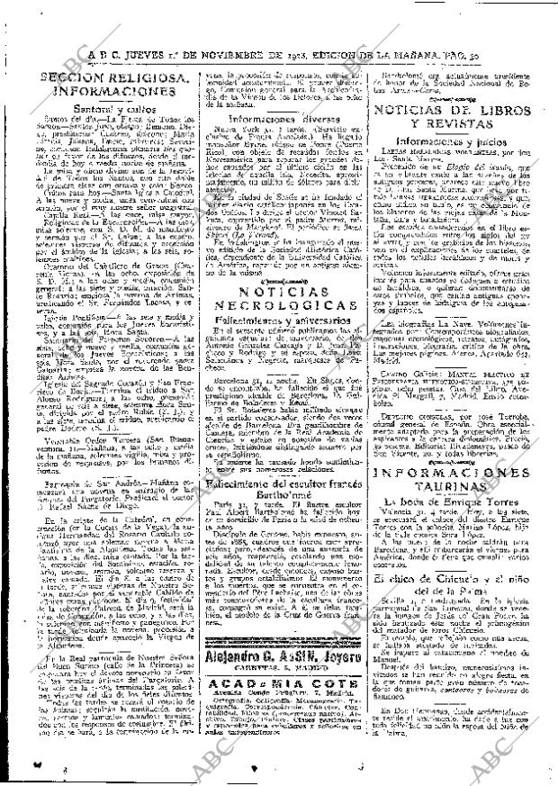 ABC MADRID 01-11-1928 página 30