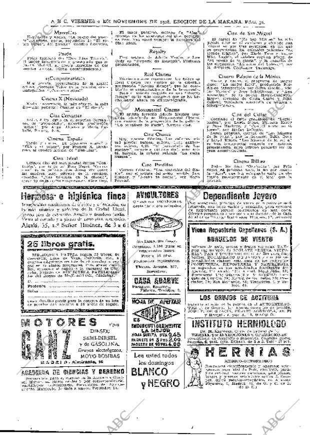 ABC MADRID 02-11-1928 página 32