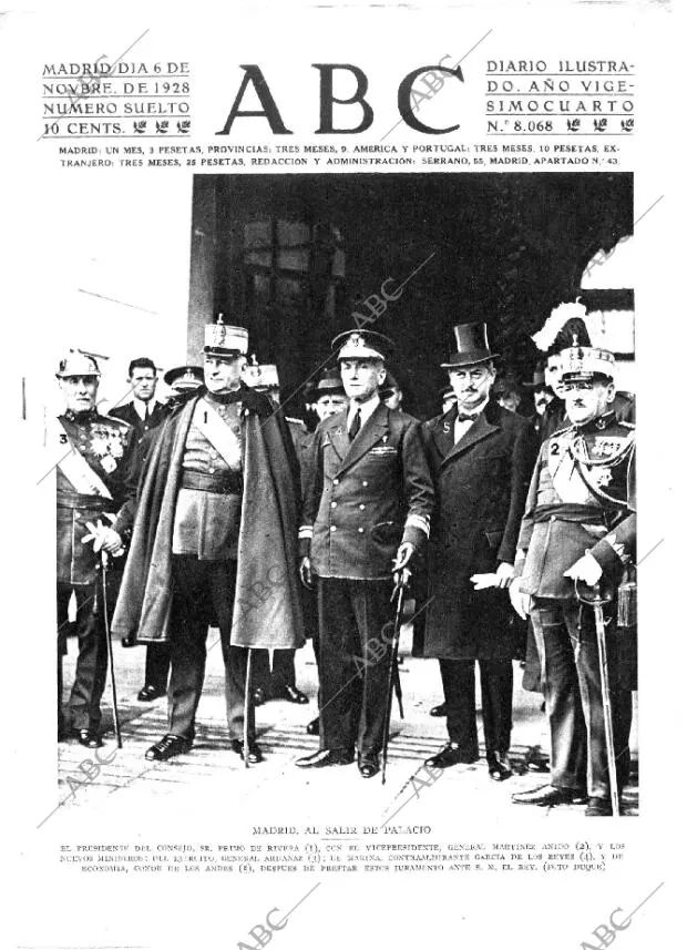 ABC MADRID 06-11-1928 página 1