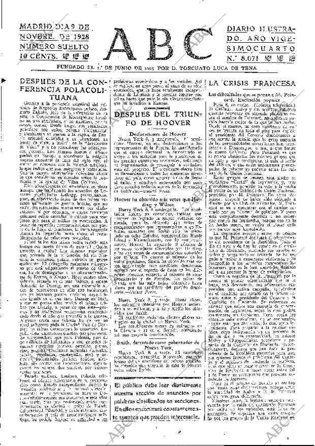 ABC MADRID 09-11-1928 página 15