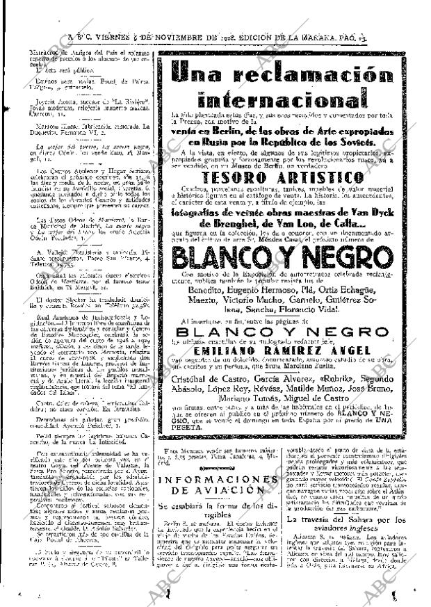 ABC MADRID 09-11-1928 página 23