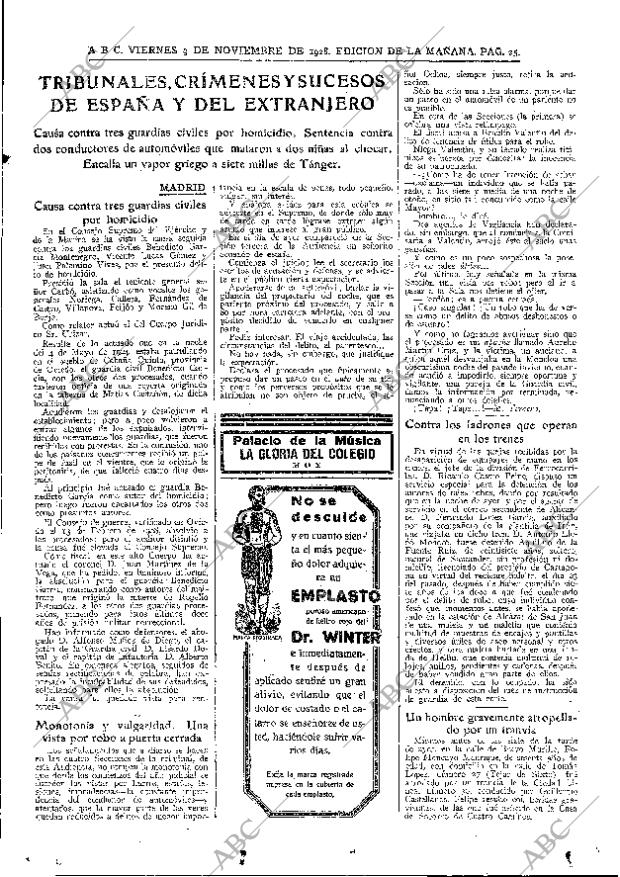 ABC MADRID 09-11-1928 página 25