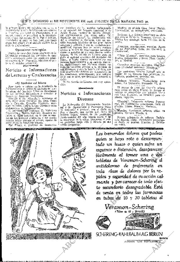 ABC MADRID 11-11-1928 página 30