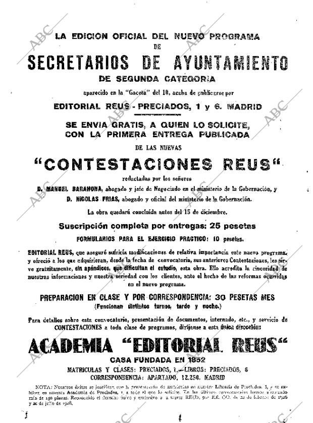 ABC MADRID 13-11-1928 página 20