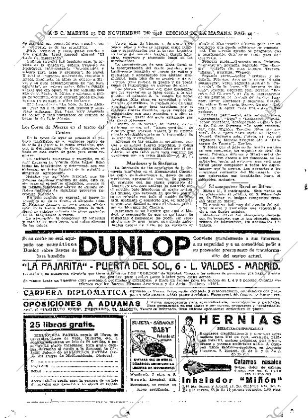 ABC MADRID 13-11-1928 página 44