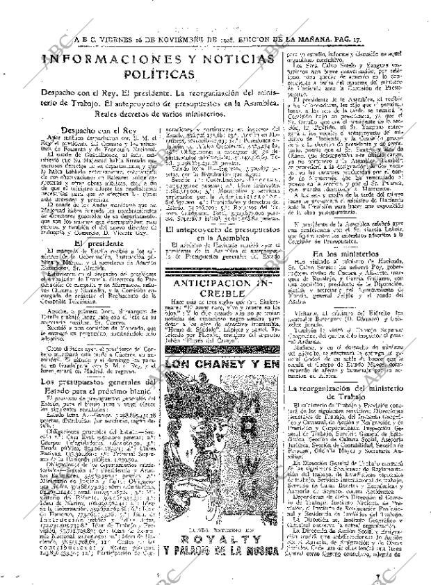 ABC MADRID 16-11-1928 página 17