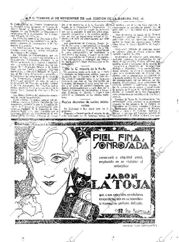 ABC MADRID 16-11-1928 página 18