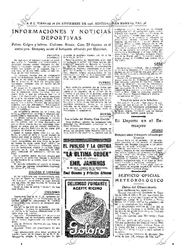 ABC MADRID 16-11-1928 página 38