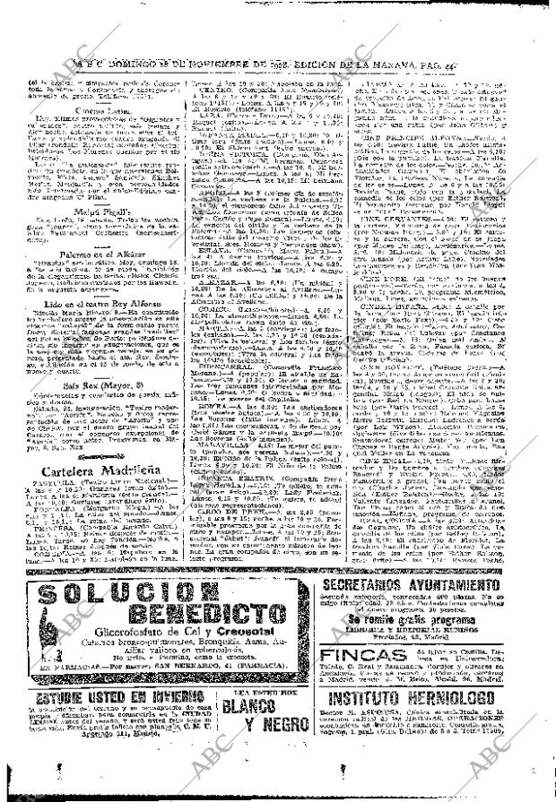 ABC MADRID 18-11-1928 página 44