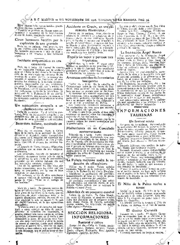 ABC MADRID 20-11-1928 página 34