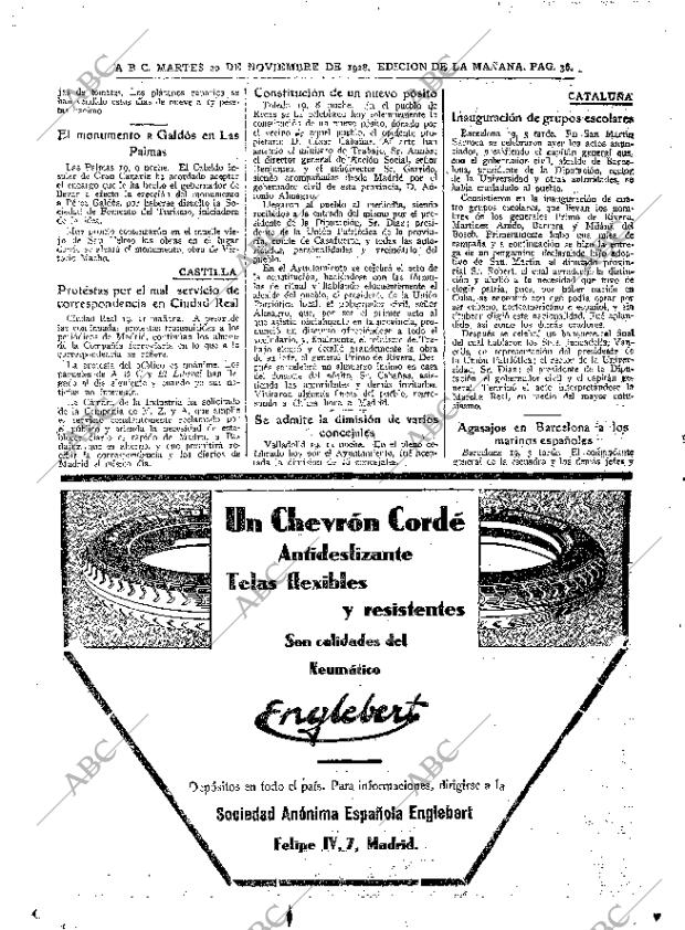 ABC MADRID 20-11-1928 página 36