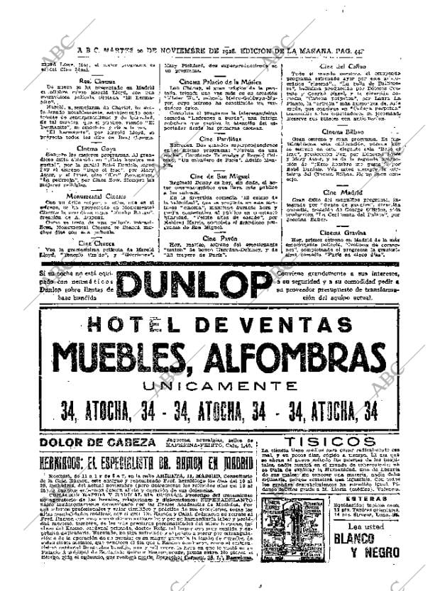 ABC MADRID 20-11-1928 página 44