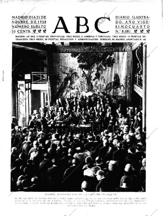 ABC MADRID 21-11-1928 página 1