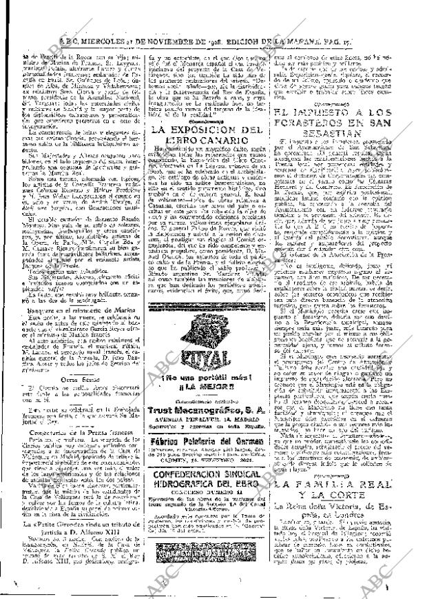 ABC MADRID 21-11-1928 página 17